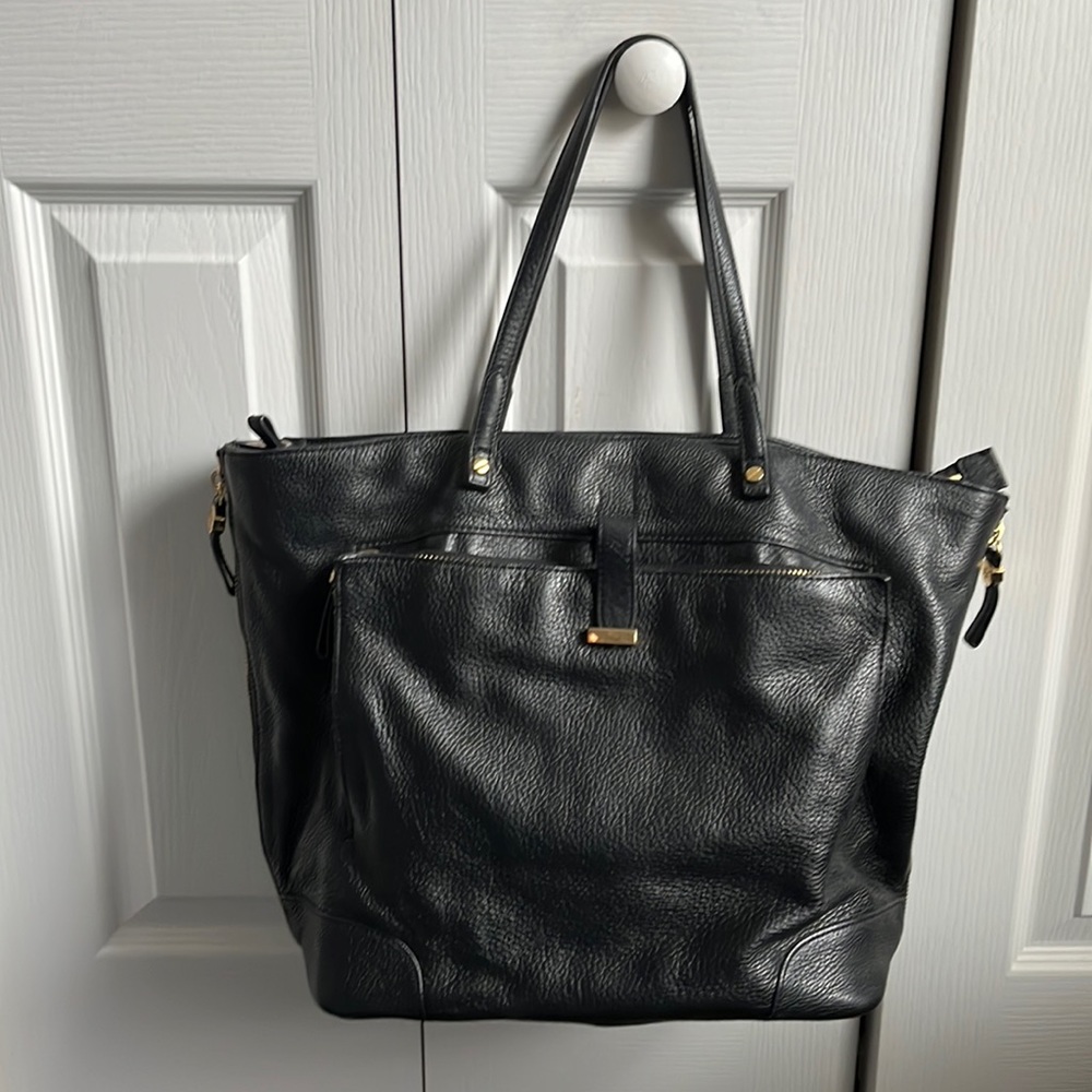 Tory Burch Clay Tote Large Leather Shopper Pebbled